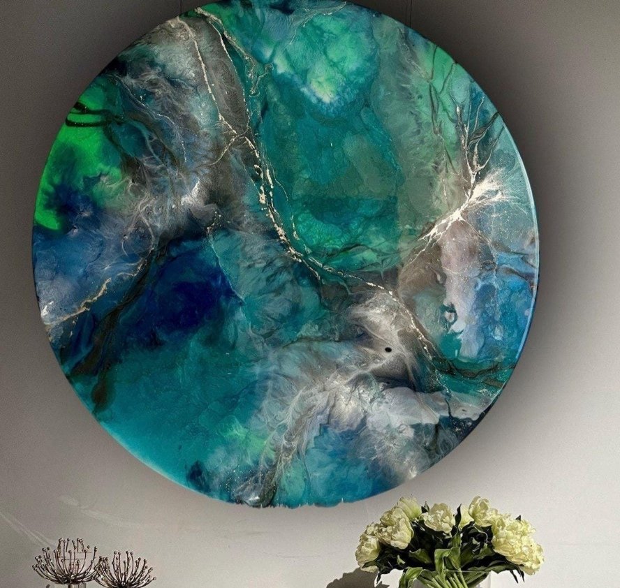 ReArtLife's tweet photo. https://t.co/SZEWId4Ikn
Original Geode Round Resin Wall Art. Abstract Ocean Design in Blue Green. Unique Epoxy Decor Piece. Unusual Painting Best Housewarming gift
#epoxyresinart #walldecor #designerart #geodewallpanel #uniquedecor https://t.co/VwnQQx2GRL