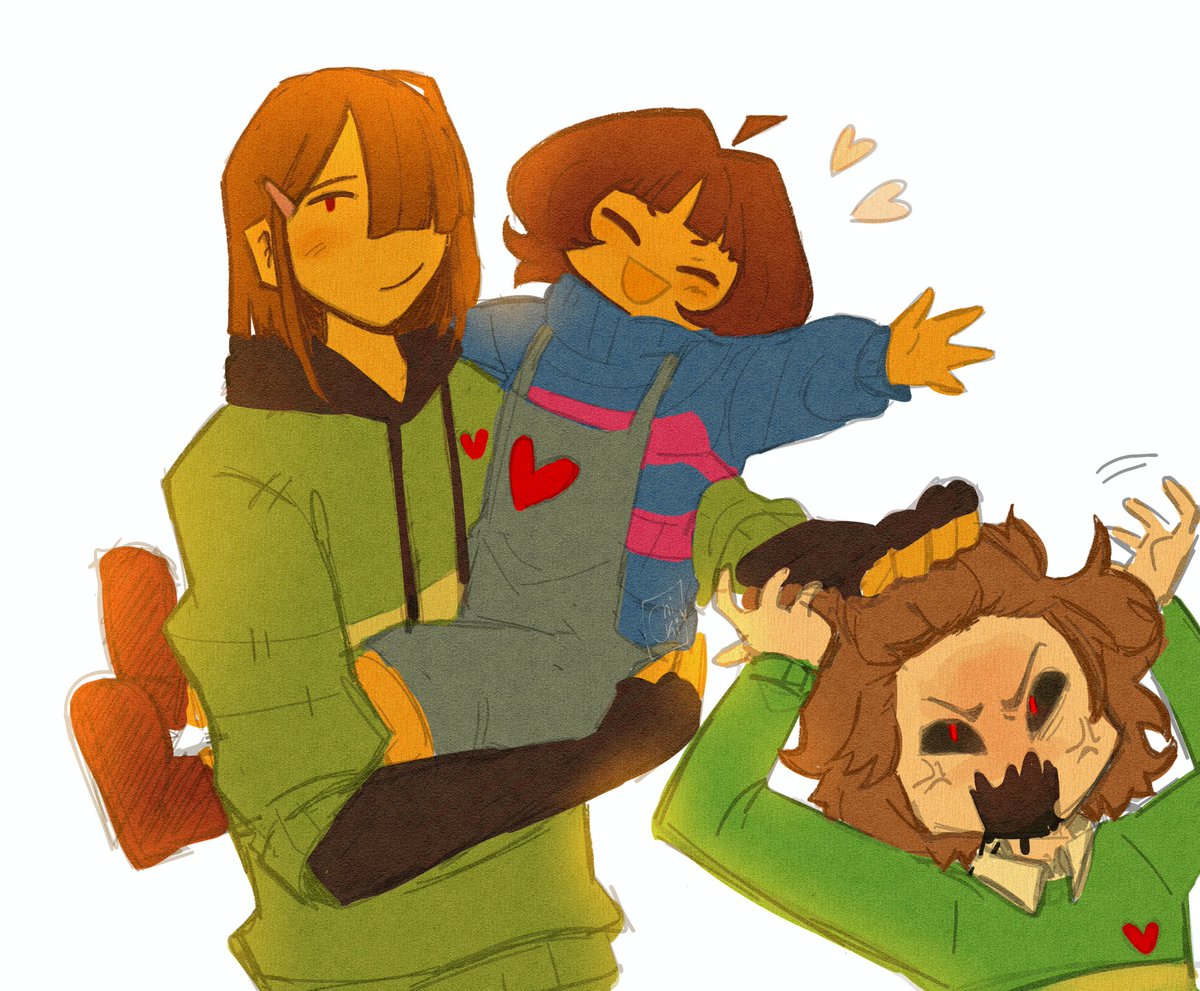 KFC family photo ⭐
#undertale #DELTARUNE  #kris #frisk #chara