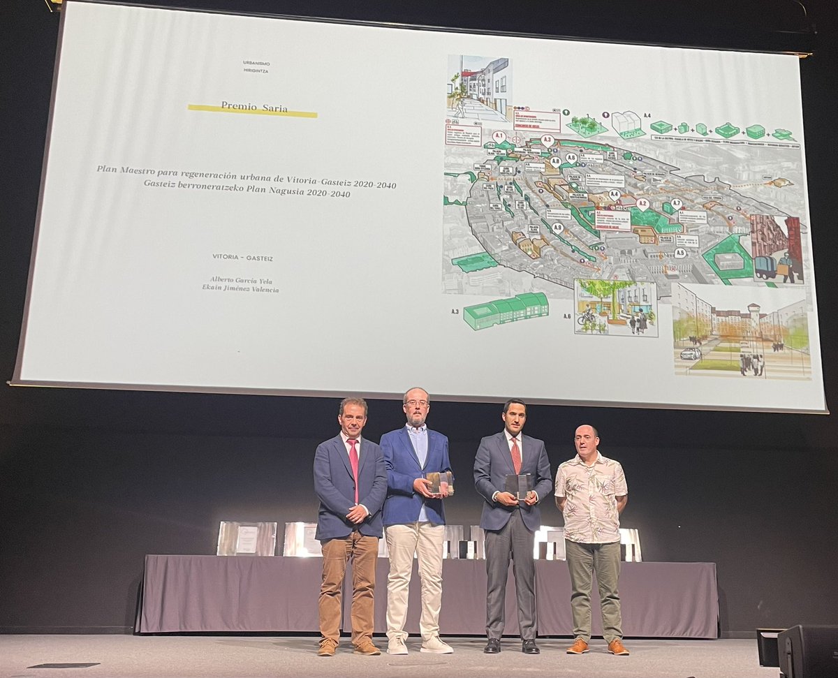 🏘️ 🏗️ Maider Etxebarria alkatea COAVN 2025 sarien galan izan da, eta Borja Rodríguez #Hirigintza zinegotziak jaso du #VitoriaGasteiz 2020-2040 Plan Maisuaren saria #coavnalava #sariak