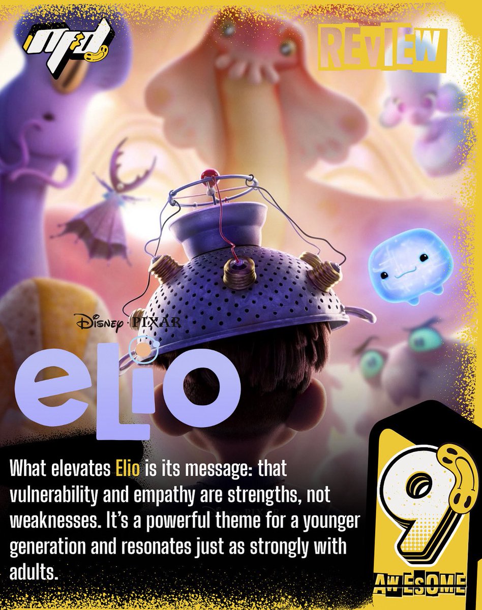 Teddicated's tweet photo. ๐ฝ Elio Review โ 9/10
โจ Pixarโs Elio is a heartfelt trip across the stars.
Its message? Vulnerability is power.
Review: https://t.co/JMXaf2SEDu
๐๐ซ
#Elio #PixarMagic #MovieReview #EmotionalJourney #NoFallDamage #ElioMovie https://t.co/GYlqTabnDs