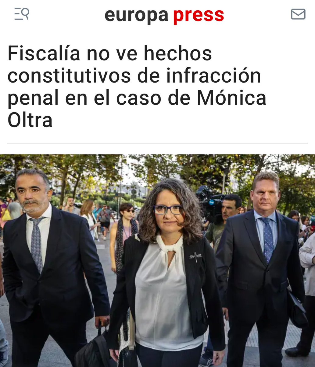Mónica García (@monica_garcia_g) on Twitter photo Nunca hubo caso. Solo persecución política e instrumentalización de la justicia. Todo mi cariño y apoyo a <a href="/monicaoltra/">Mónica Oltra Jarque</a> Nunca hubo caso. Solo persecución política e instrumentalización de la justicia. Todo mi cariño y apoyo a <a href="/monicaoltra/">Mónica Oltra Jarque</a>