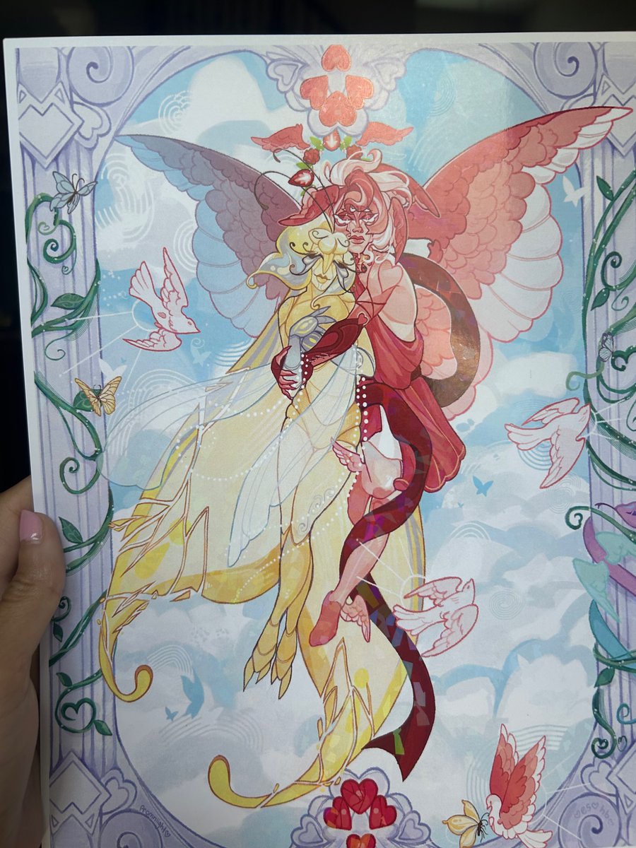 promflop's tweet image. Lovafly print is going up in my shop soon :D 🦋🕊️