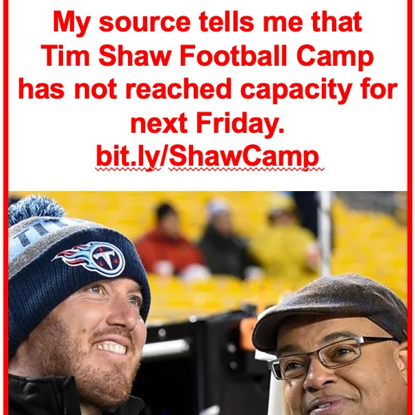 Tim Shaw (@tshawstruth) on Twitter photo SOMEBODY! ANYBODY! EVERYBODY!
#summercamp #metrodetroit #football <a href="/fox_det/">FOXSportsDet</a> <a href="/detroitfreep/">Detroit Free Press</a> <a href="/detroitnews/">The Detroit News</a> SOMEBODY! ANYBODY! EVERYBODY!
#summercamp #metrodetroit #football <a href="/fox_det/">FOXSportsDet</a> <a href="/detroitfreep/">Detroit Free Press</a> <a href="/detroitnews/">The Detroit News</a>