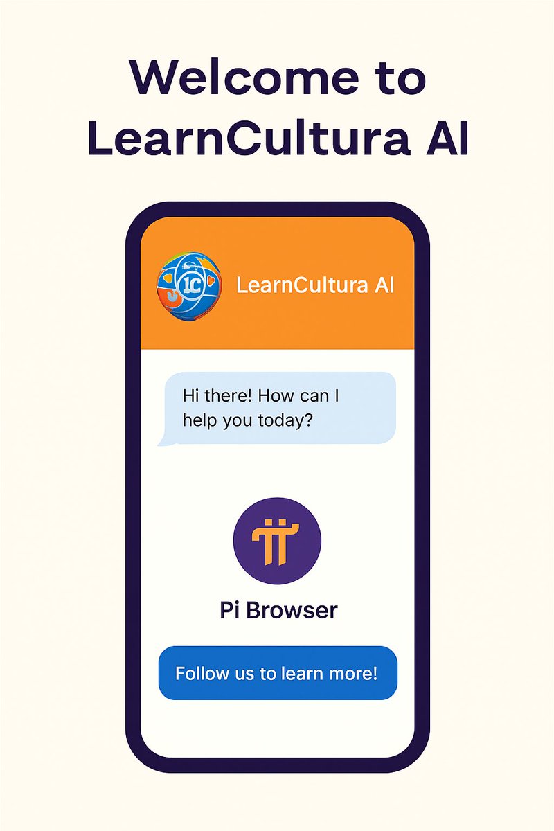 learnculturaai's tweet photo. We invite all Pioneers to explore Learncultura AI! Unleash the potential of AI-driven language &amp; cultural learning, and share your feedback as we co-create the future. Stay tuned for more updates.

#LearnWithPi #CulturalFluency #EdTechInnovation #FutureOfPi https://t.co/csI4WSTrIt