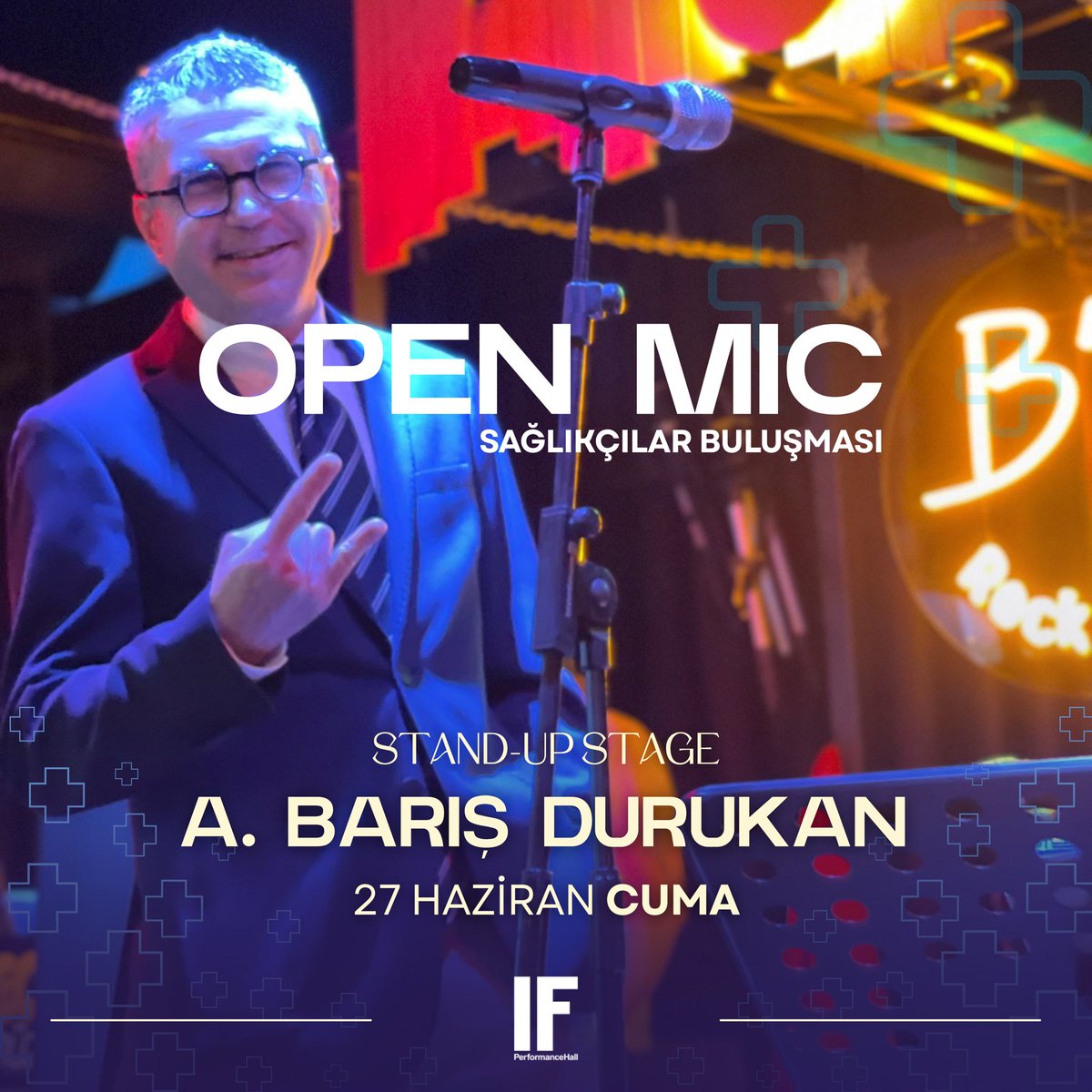 27 Haziran Cuma akşamı Tunus If Performance  Hall’de bir konserimiz olacak. Kapı açılış 20’de, önce Barış Hocanın standup gösterisi, sonra da bizim konser olacak. Ankara’da olan herkesi beklerim 🫶