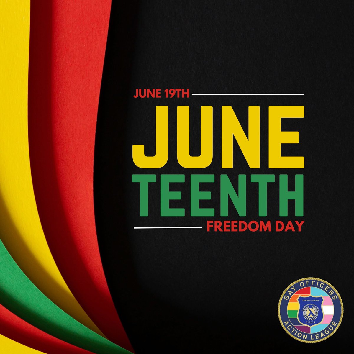Today, we honor freedom and celebrate resilience. Happy Juneteenth!

This day is a time to reflect, learn, and stand up for justice.

#Juneteenth #FreedomDay #Celebrate #GOALcfl ❤️💛💚