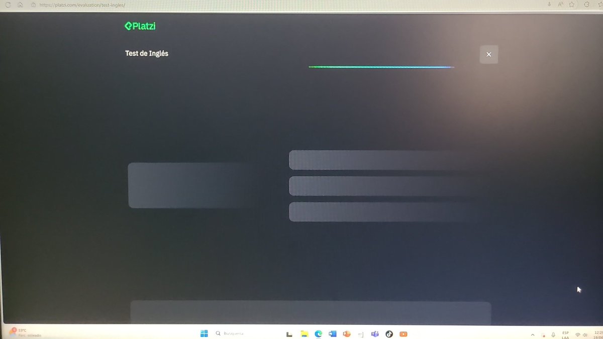 ArangoRomel's tweet photo. Hola @platzi consulta es que cuando estamos haciendo el test de inglés queda de esta forma y no nos da el resultado. https://t.co/DX68XZJBVj