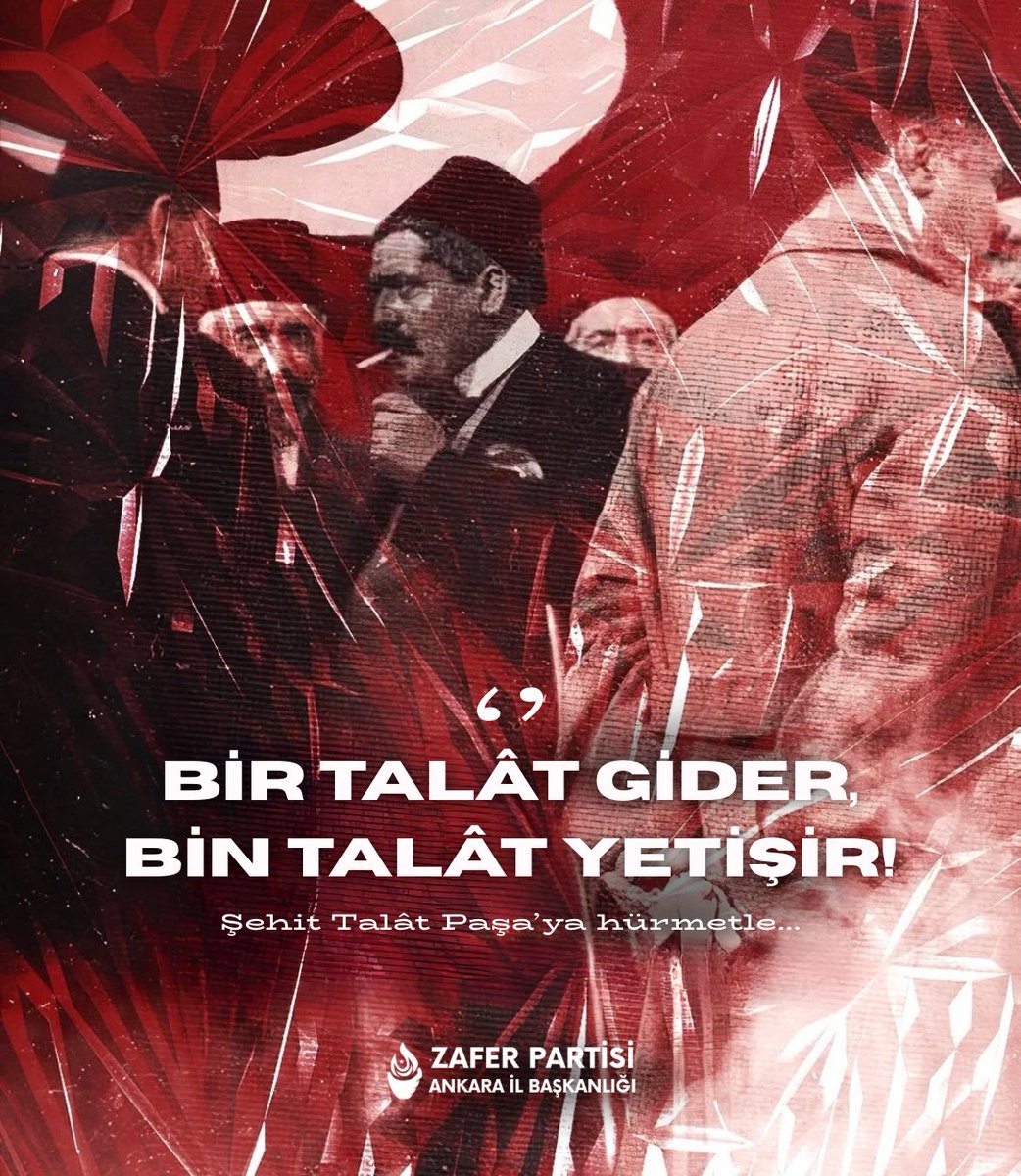 Biz daha ölmedik!
“Bir Talat gider, bin Talat yetişir!”

<a href="/umitozdag/">Ümit Özdağ</a> <a href="/zaferpartisi/">Zafer Partisi</a>