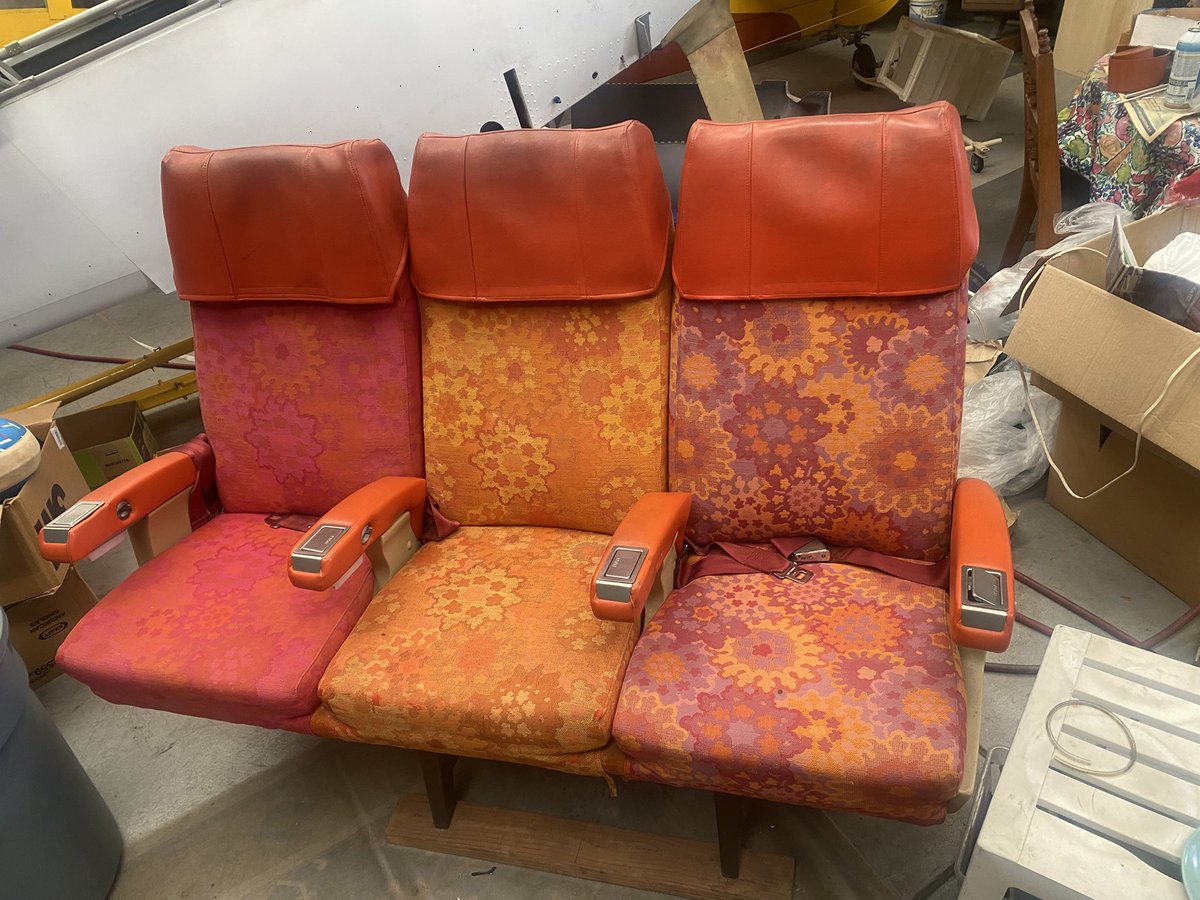 Saw this in someone’s hangar this morning🤩🤩🤩Sat in one of these on my first airline flight back in the 70’s