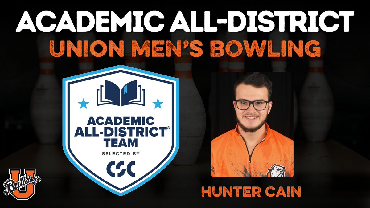 Congrats to #UnionMBowling's Hunter Cain on being named to the CSC Academic All-District Team!

#RepTheU | #TheRightWayToPlay

➡️➡️➡️ bit.ly/4egOBH2