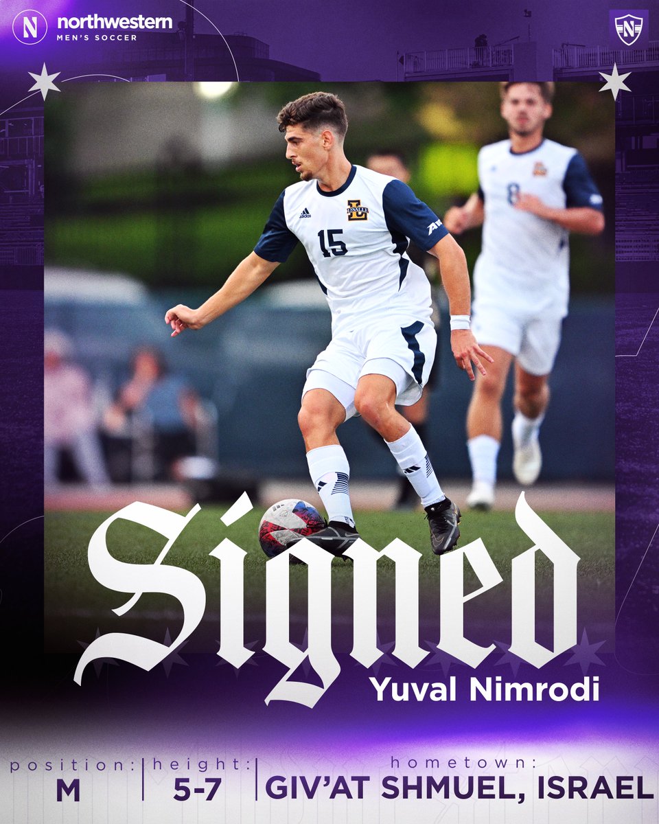 𝙒𝙞𝙡𝙙𝙘𝙖𝙩 📝     

Midfielder Yuval Nimrodi arrives at Northwestern after featuring in 23 matches across the last two seasons at La Salle!
