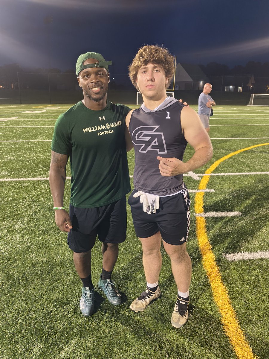 Had a great time competing <a href="/WMTribeFootball/">William & Mary Tribe Football</a> yesterday! Thank you Coaches!

<a href="/supe_jones/">Perry Jones Sr.</a> 
<a href="/CoachMikeLondon/">Mike London Sr. ⚔️</a> 
<a href="/CoachSexton16/">Coach Malik Sexton Sr.</a> 
<a href="/GlenallenfbDASH/">Glen Allen Football</a>