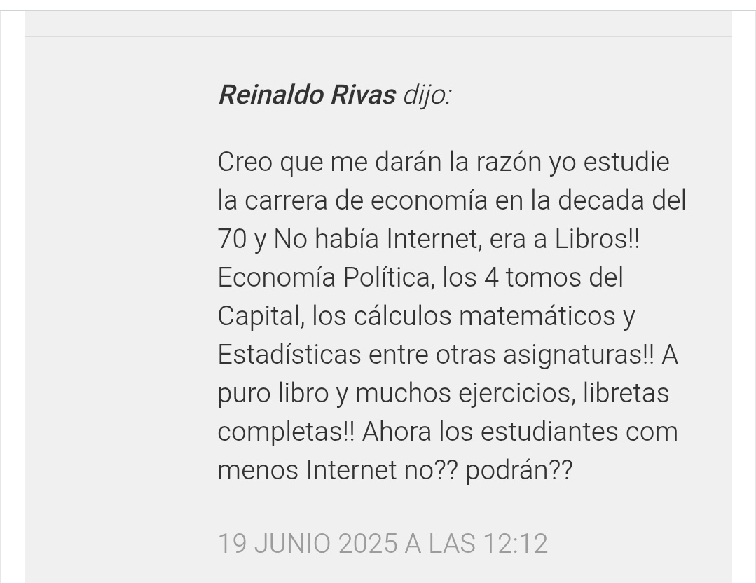 Con razón compañero, la gente quiere en 50 años de historia mucho progreso.