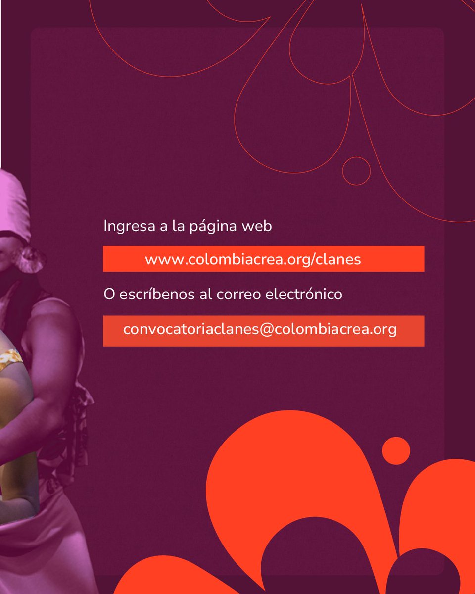 ¡El arte transforma territorios! Conoce el objetivo del programa #CLANES y cómo fortalece procesos de formación artística comunitarios en todo el país.

Más información en 👉colombiacrea.org/clanes
#ArtesParaLaPaz