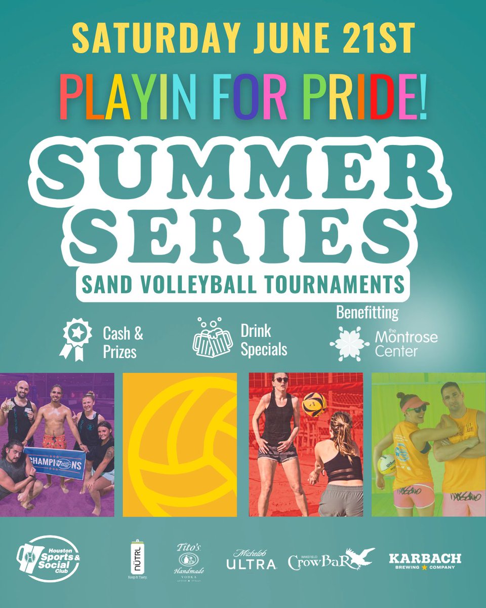 HoustonSSC's tweet image. Two tournaments. One weekend. Let’s go.

Summer Series #2 Playin for Pride and BAT-tling for Childhood Healing Softball Tourney are both ready for you. 
Rally your crew and sign up now: bit.ly/40k04k2