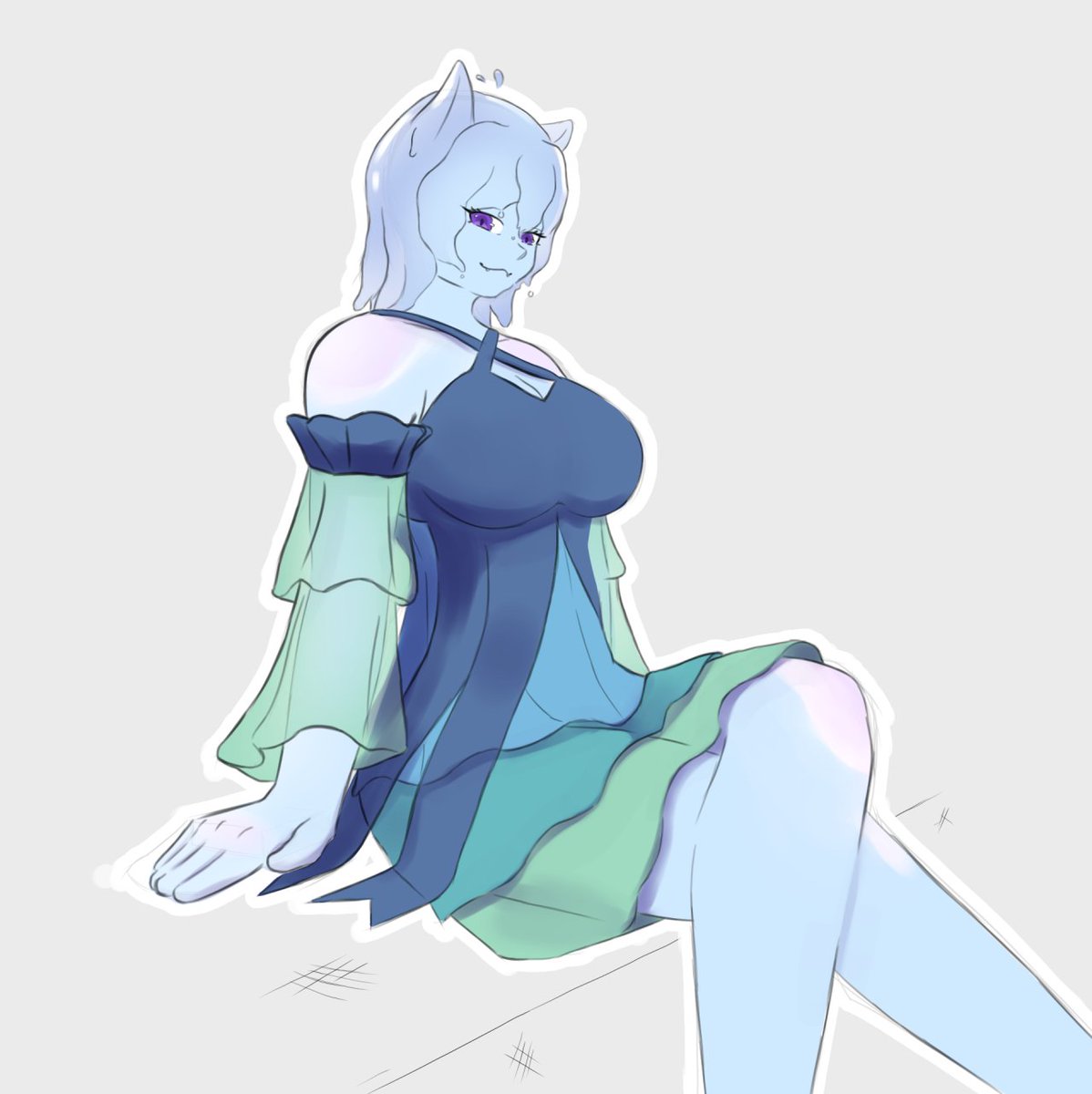 I drew <a href="/PuddlecatVT/">PuddleCat🪼</a> again but digital this time...
Why? Cause why not. They need more fanart and also its not another excuse to draw another cat girl I swear...

#puddlesartclub