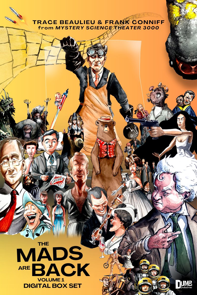 TheMadsAreBack's tweet image. The Mads Are Back: Volume 1 Digital Box Set now available, featuring the first 50 episodes of Trace Beaulieu & @FrankConniff's livestream series, their most extensive collection yet!
15% off thru Sunday at @DumbIndustries w/ promo code DUMBVIDEO15: dumb-industries.com/dumbvideo/them…