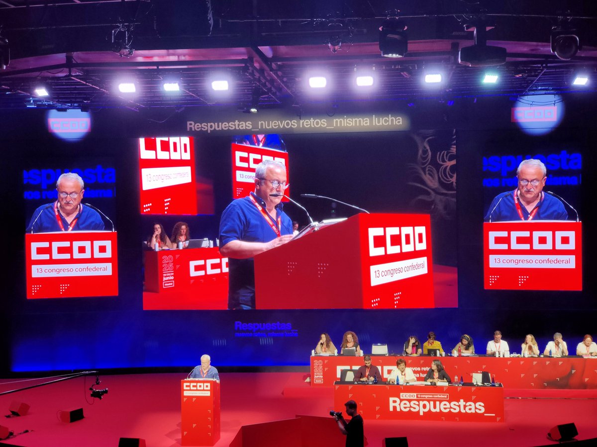 💥 Nuestro <a href="/Humberto_mb/">HumbertoMuñozBeltrán</a> Secretario General de la <a href="/fssccoo/">FSS-CCOO</a> interviene en el #13CongresoCCOO en defensa de la Sanidad y los Sectores Sociosanitarios Públicos, Universales y de Calidad
