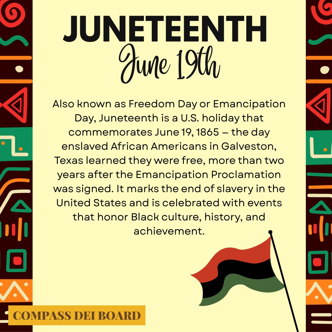 A message from Compass's DEI Board about Juneteenth:
