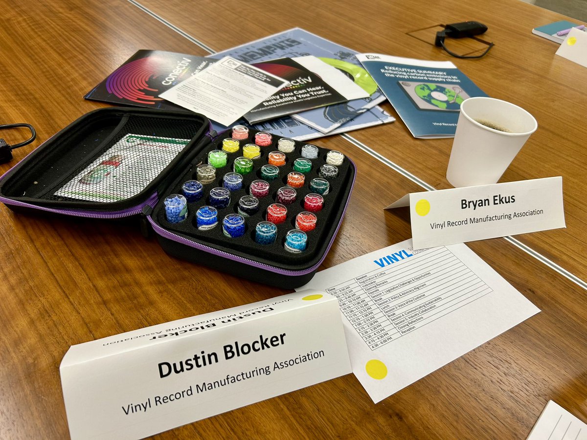 Vinyl Record Manufacturers
Association <a href="/vrmagroup/">VRMA GROUP</a> President Dustin Blocker speaking at the 4th Annual Vinyl Trade Association (VTA) Sustainability Meeting with <a href="/vinyl_institute/">Vinyl Institute</a> 

Thank you for having us!!!