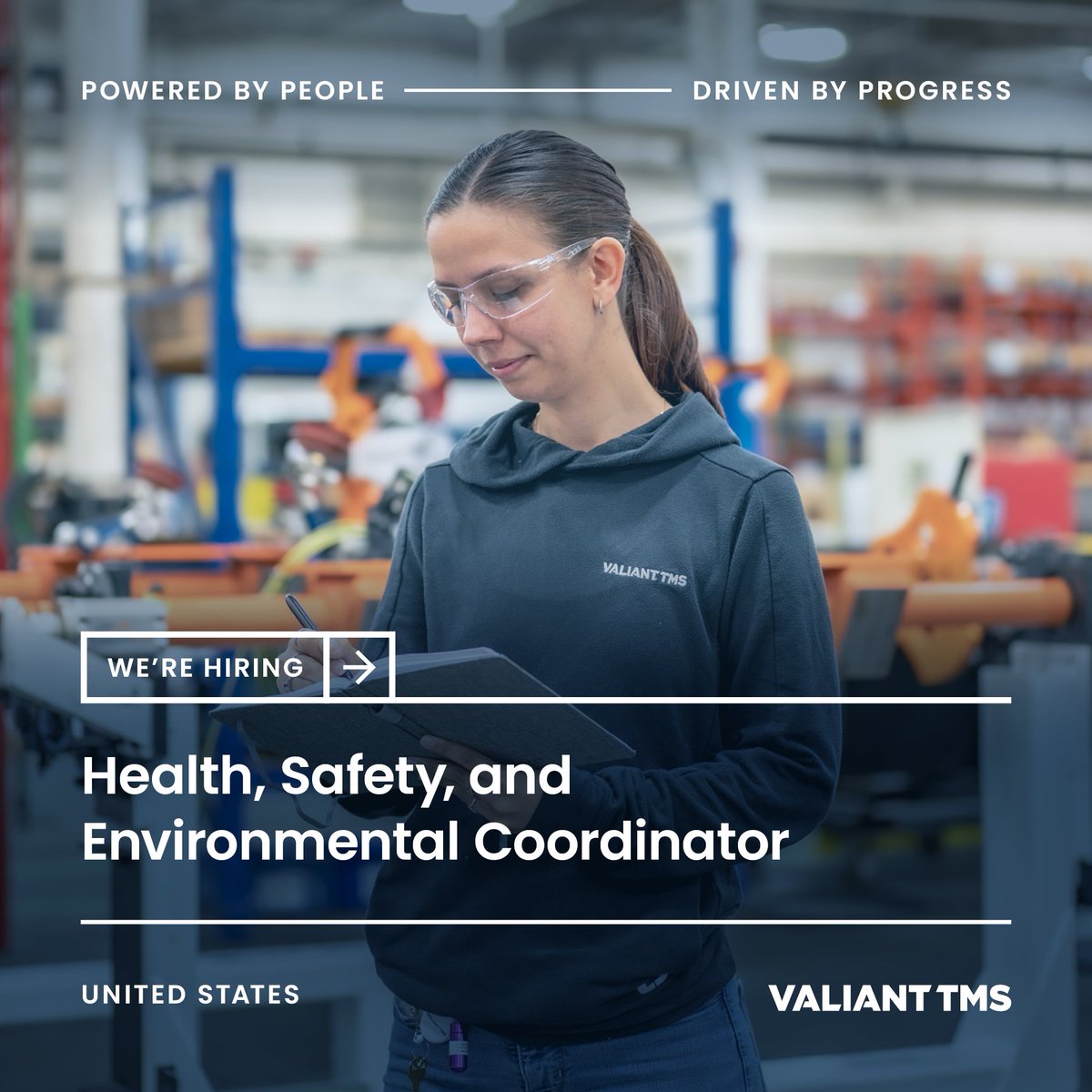 Our team in Auburn Hills, Michigan, USA, is hiring a Health, Safety, and Environmental Coordinator! In this role, you’ll lead safety training programs, conduct risk assessments, and help build a culture that prioritizes environmental responsibility. 

valianttms.com/job/auburn-hil…