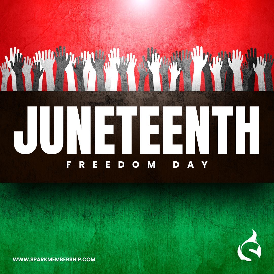 SparkMembership's tweet image. Today is a time to pause, reflect, and honor the strength and resilience of those who came before us. Wishing everyone a meaningful Juneteenth. 
.
.
.
.
.
.
.
.
.
.
.
.
#JUNETEENTH #freedom #SparkMembership #MartialArtsManagement #MembershipSoftware