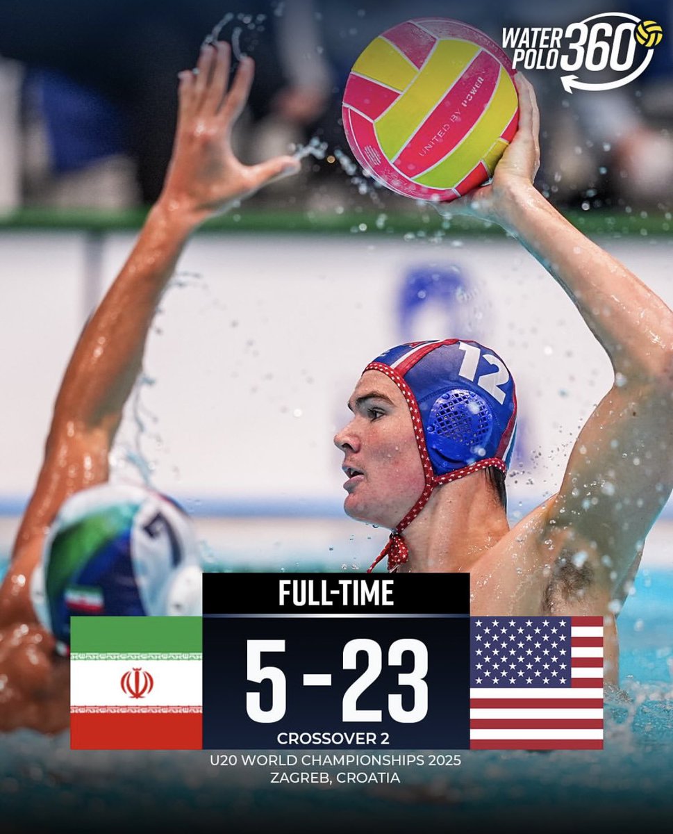 NavyWaterPolo's tweet image. Kiefer Black with 3 goals and 2 assists during the USA vs IRAN game this week at the World Aquatics Championships held in Croatia. Well done Kiefer!
#NavyWaterPolo🇺🇸