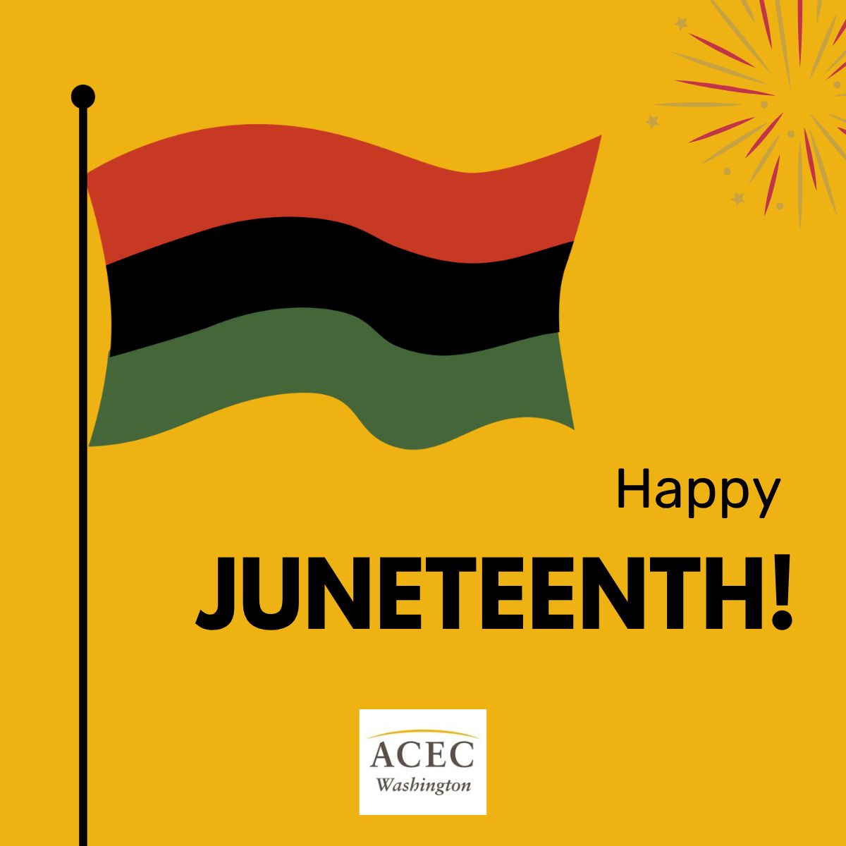 ACECWA's tweet image. Happy Juneteenth! 

#juneteenth #federalholiday #acec