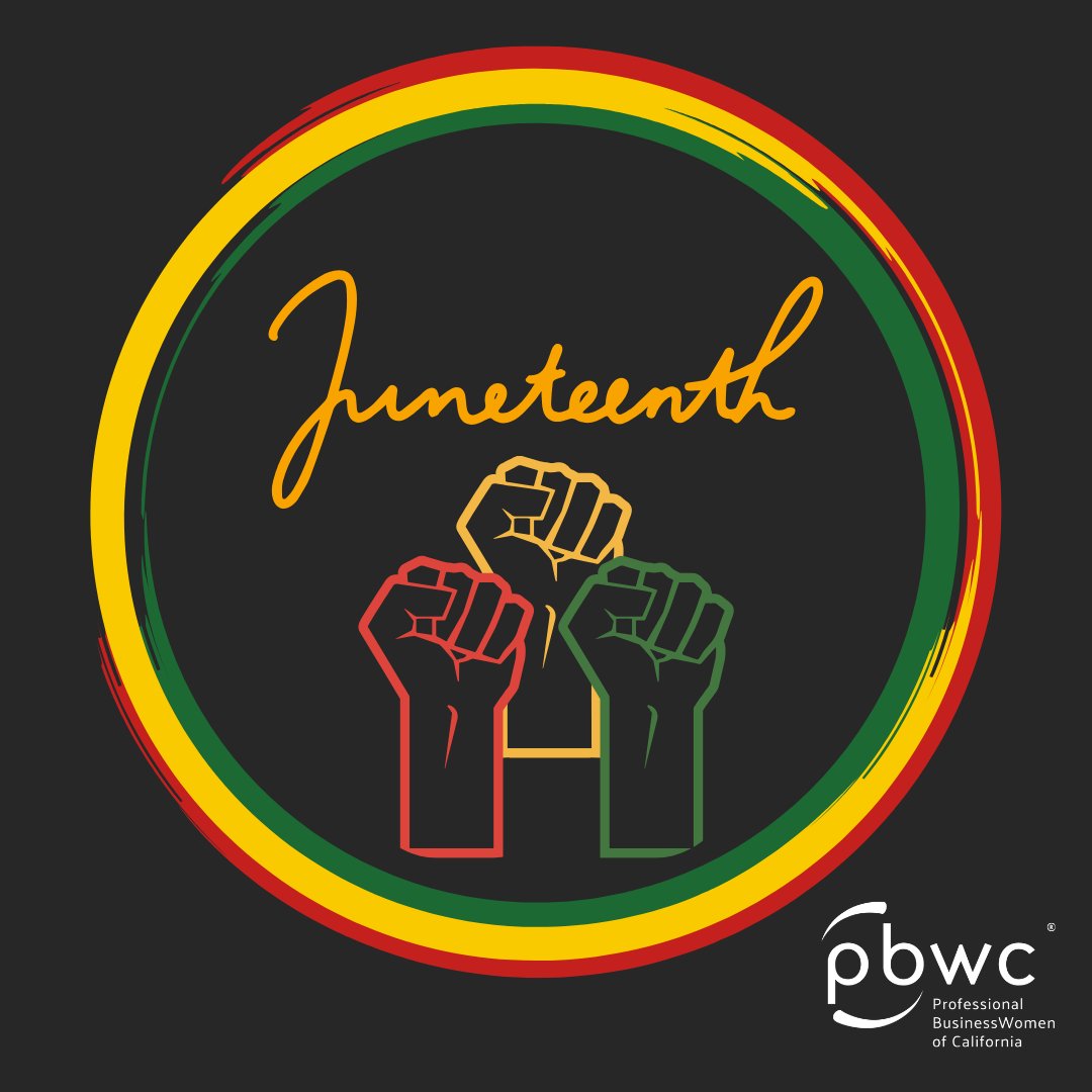 We honor #Juneteenth—a day that commemorates the end of slavery in the U.S. &amp; celebrates Black freedom, resilience &amp; joy. #PBWC remains committed to fostering workplaces where everyone can thrive with dignity &amp; without discrimination. #WeWill build a more just &amp; inclusive future.