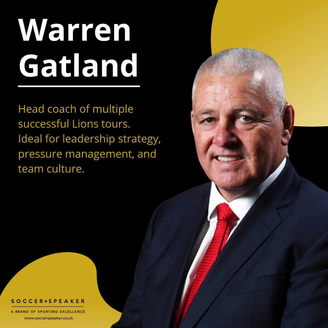 🦁 Lead Like a Lion – Book Warren Gatland 🎤

🏉 Legendary Lions coach Warren Gatland shares winning insights on leadership, pressure, and team success.

Perfect for inspiring teams and driving performance.

Contact us to book.

#CorporateEvents