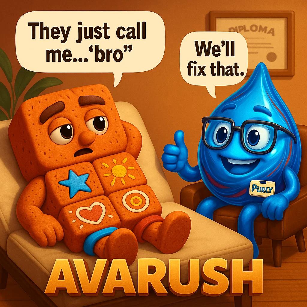 🚨 AVARUSH MASCOT CONTEST CONTINUES! 🚨

We’ve named the pomegranate. We’ve named the droplet.
Now it’s time for our next legend… the BRICK! 🧱

Loud look. Big vibes. Zero name.
He’s ready for action — but needs your help!

💬 Drop your best name ideas in the comments 👇
1 name