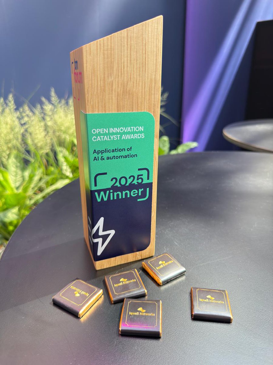 💥 We did it again! Iquall Networks won TWO <a href="/tmforumorg/">TM Forum</a>  #CatalystAwards at #DTWIgnite! 
Proud to be recognized for "Innovative &amp; Futuristic" &amp; "Application of #AI &amp; #Automation" for our Agent Fabric – Phase II Catalyst with our amazing partners. Onwards! tmforum.org/about/awards-a…
