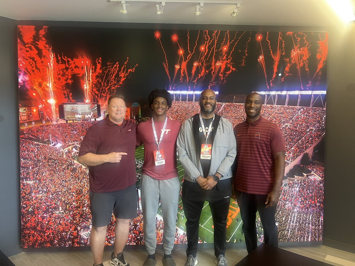 Noah Glover (@noahglover11112) on Twitter photo Thanks <a href="/CoachShawnQuinn/">Shawn Quinn</a> and <a href="/Coach_Adibi/">Xavier Adibi</a> for having me today can’t wait to be back. #GoHokies <a href="/CoachPryVT/">Brent Pry</a> <a href="/CoachHatfield1/">Greg Hatfield</a> <a href="/247Sports/">247Sports</a> <a href="/adamgorney/">Adam Gorney</a> <a href="/SWiltfong_/">Steve Wiltfong</a> <a href="/ChadSimmons_/">ChadSimmons</a> <a href="/BobbyDeren/">Bobby Deren</a> <a href="/Bobcatsfballva/">Battlefield Bobcats Football</a> Thanks <a href="/CoachShawnQuinn/">Shawn Quinn</a> and <a href="/Coach_Adibi/">Xavier Adibi</a> for having me today can’t wait to be back. #GoHokies <a href="/CoachPryVT/">Brent Pry</a> <a href="/CoachHatfield1/">Greg Hatfield</a> <a href="/247Sports/">247Sports</a> <a href="/adamgorney/">Adam Gorney</a> <a href="/SWiltfong_/">Steve Wiltfong</a> <a href="/ChadSimmons_/">ChadSimmons</a> <a href="/BobbyDeren/">Bobby Deren</a> <a href="/Bobcatsfballva/">Battlefield Bobcats Football</a>