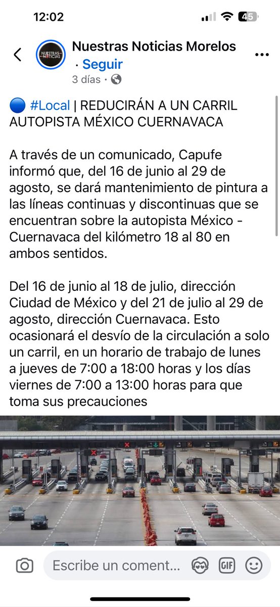 Dan1tTA's tweet photo. @CAPUFE que falta de planeación hacer este tipo de trabajos en temporada vacacional!! @Claudiashein por piedad alguien ponga gente capacitada!!!! https://t.co/AofYtUPnJT