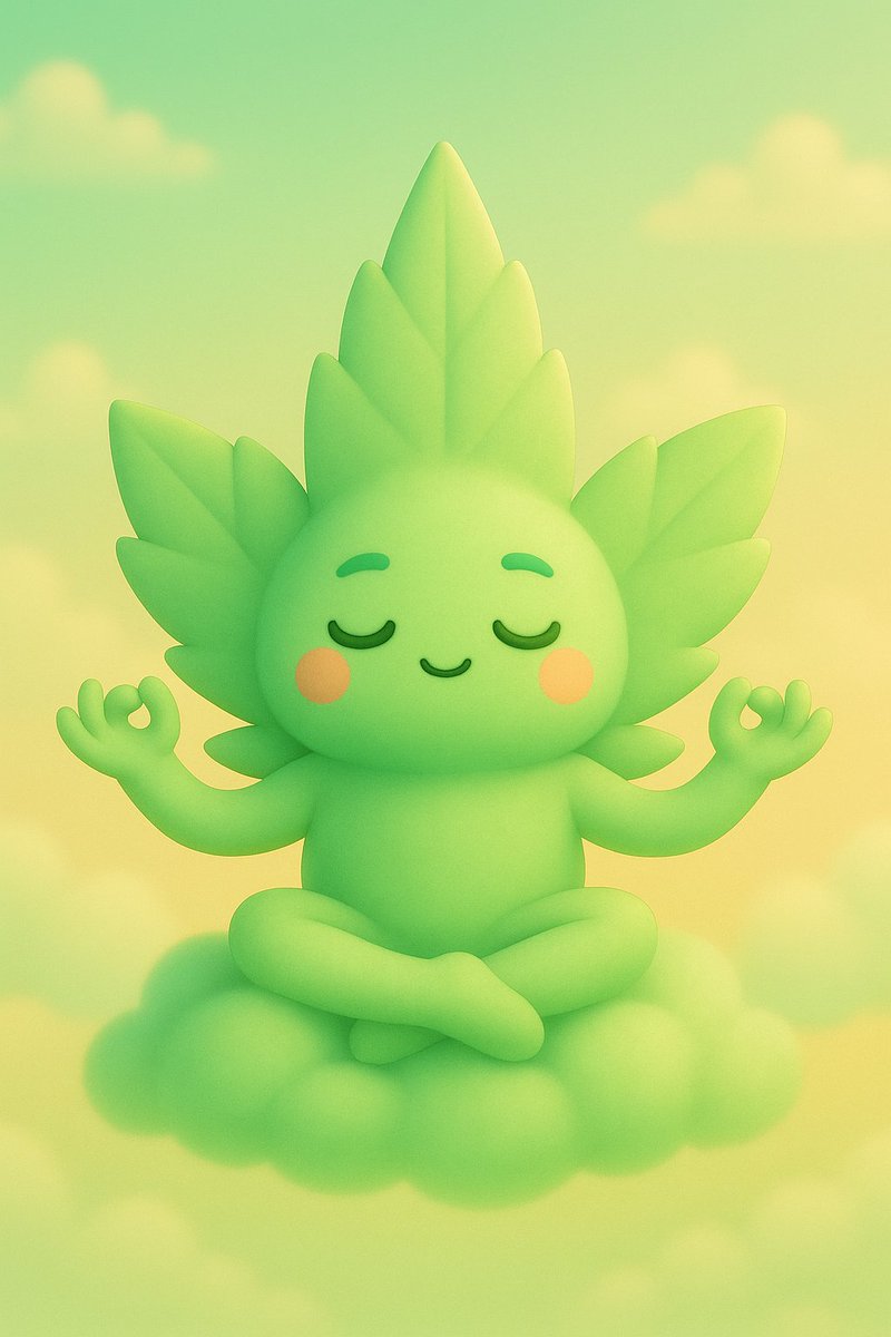 Just a lil nug trying to stay zen, stay hydrated, and stay in the loop 🍃🧘📱🥤