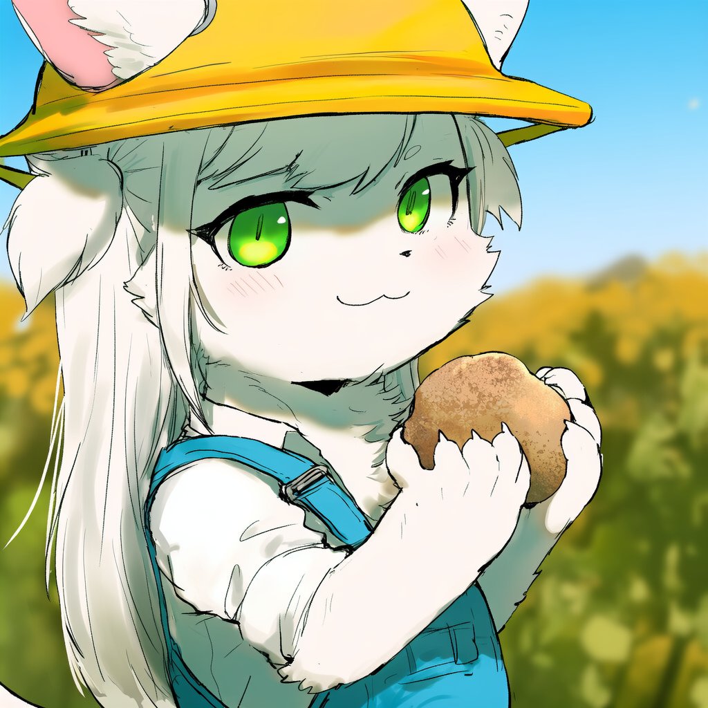 AI Furry illustration  

Good  morning！( * ֦ơωơ֦)  
今日、娘はじゃがいも収穫体験日らしい、いいな～( * ֦ơωơ֦)

#NovelAI #Ai獣人部 #aifurryart
@NovelAIOfficial