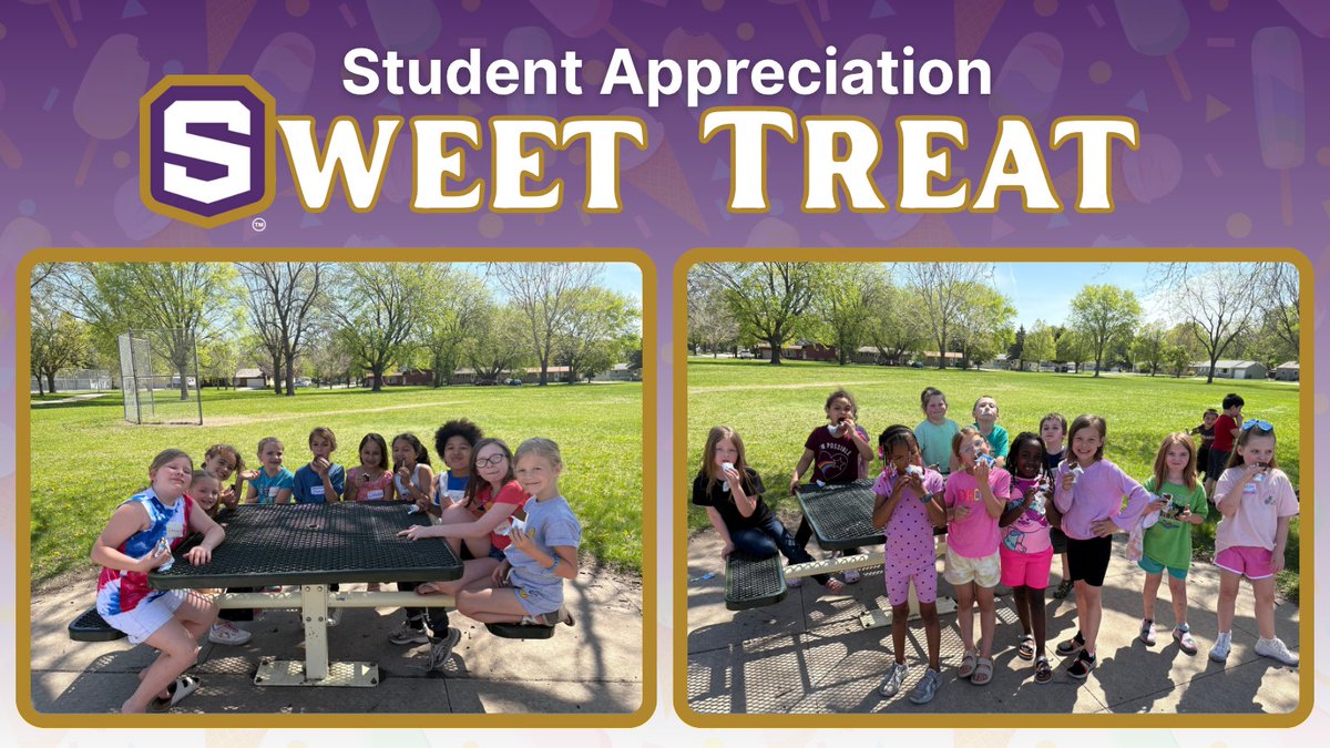 1st, 2nd, and 3rd graders celebrated student appreciation with a sweet treat! 🍦
