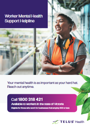 🌟 Struggling at work? Free mental health support for Victorian workers! 🌟 Access confidential support with up to 4 free counselling sessions, 24/7. No referral needed! Choose your channel: TELUS Health One app, online chat, or call 1800 318 421.

ow.ly/STRu50WasgV