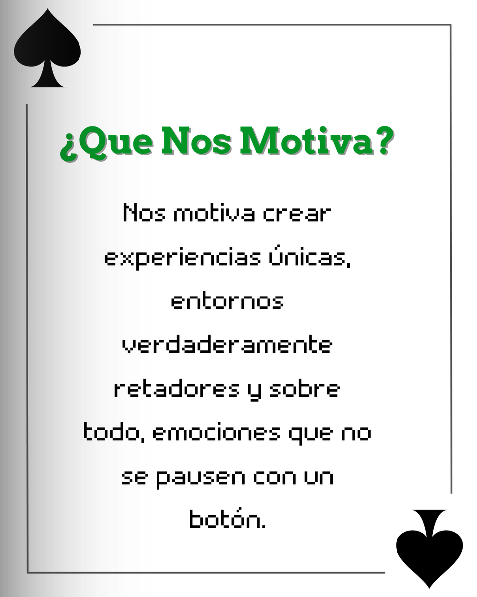 Ludik_Studio_'s tweet photo. 🃏 Todo gran juego comienza con una apuesta.
Nosotros ya hicimos la nuestra... ¿y tú?
¿Serás parte de esto?
#game #gamedevelopment #gamevr #vrdevelopment #videojuegos #desarrollo #realidad #Virtual https://t.co/fBkITXAEqe