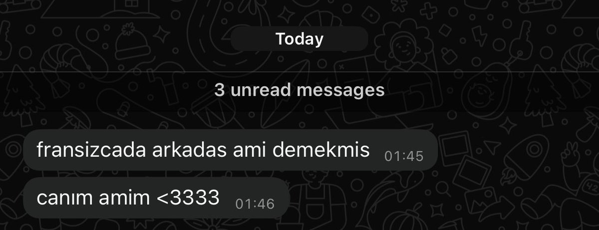 bana da ne mesajlar geliyordur şimdi