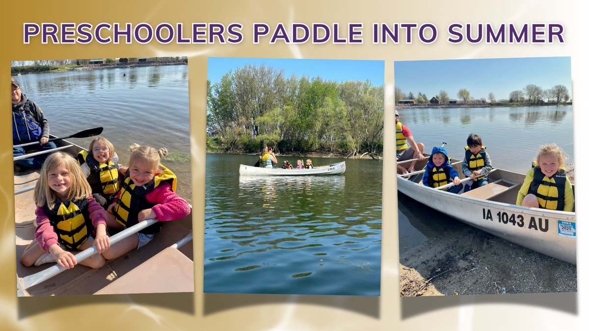 Johnson preschoolers wrapped up the year with a canoeing adventure at Scharnberg!

With help from parent volunteers and naturalist Brianne Blom, students learned about water safety, explored the outdoors, and had fun playing in the sand and on the playground. 🛶