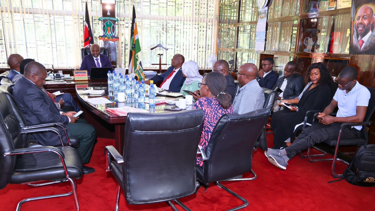 NEPAD/APRM KENYA SECRETARIAT (@nepadaprmkenya) on Twitter photo <a href="/NepadAprmKenya/">NEPAD/APRM KENYA SECRETARIAT</a> paid a courtesy call to H.E. Dr. Irungu Kang'ata, Governor of Murang'a County, during the ongoing #CSAR validation. The delegation was led by CEO Amb. Dr. Samori Okwiya, Amb. Rukia Subow of the Panel of Eminent Persons, and NGC Chairperson Hon. Sospeter Ojaamong. <a href="/NepadAprmKenya/">NEPAD/APRM KENYA SECRETARIAT</a> paid a courtesy call to H.E. Dr. Irungu Kang'ata, Governor of Murang'a County, during the ongoing #CSAR validation. The delegation was led by CEO Amb. Dr. Samori Okwiya, Amb. Rukia Subow of the Panel of Eminent Persons, and NGC Chairperson Hon. Sospeter Ojaamong.