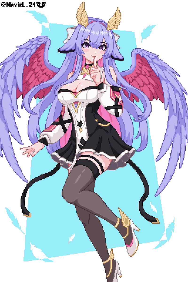 Comisión de <a href="/KurayamiRuibuse/">Rui</a> para <a href="/ElyraHisora/">Elyra 🔮🪙 Goose VTuber 🪿 ✨DEBUT 18th June ✨</a> 
Felicidades por el debut
#pixelart #comission #ElyraHArt