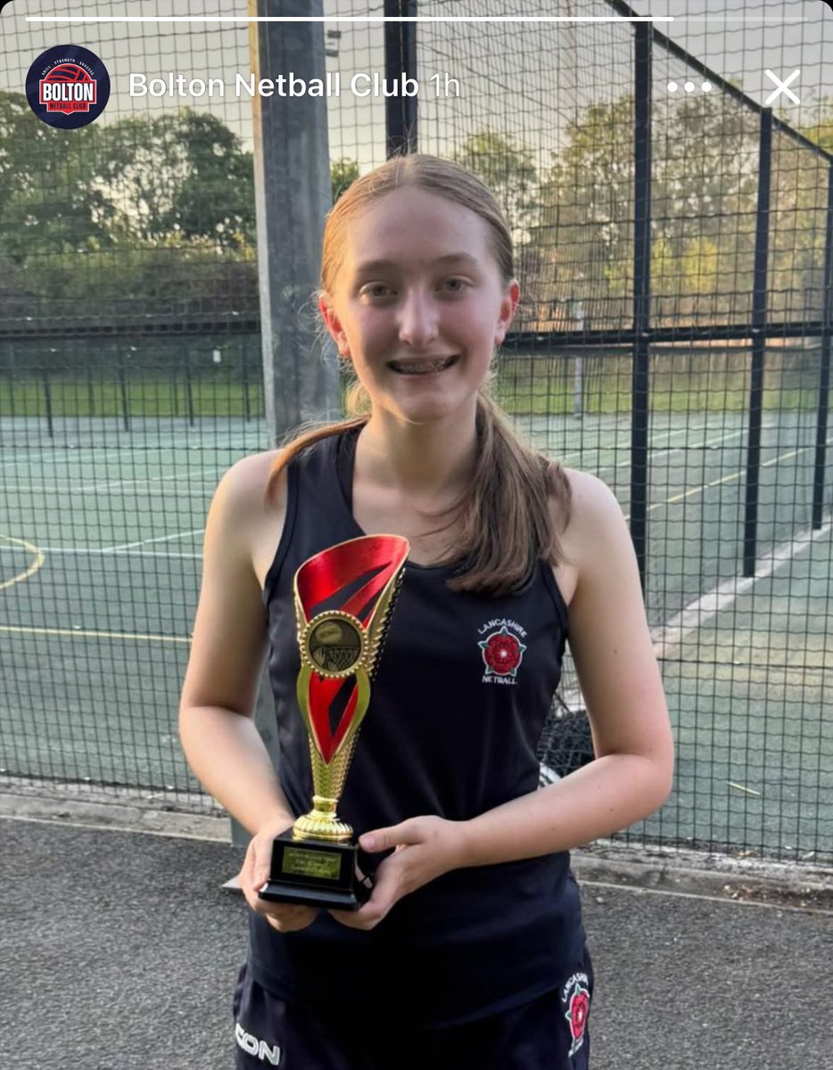 Shoutout to Y8 pupil Ella for picking up an award at Lancs Development 👏🏼💪🏼 Keep aiming high – the best is yet to come!