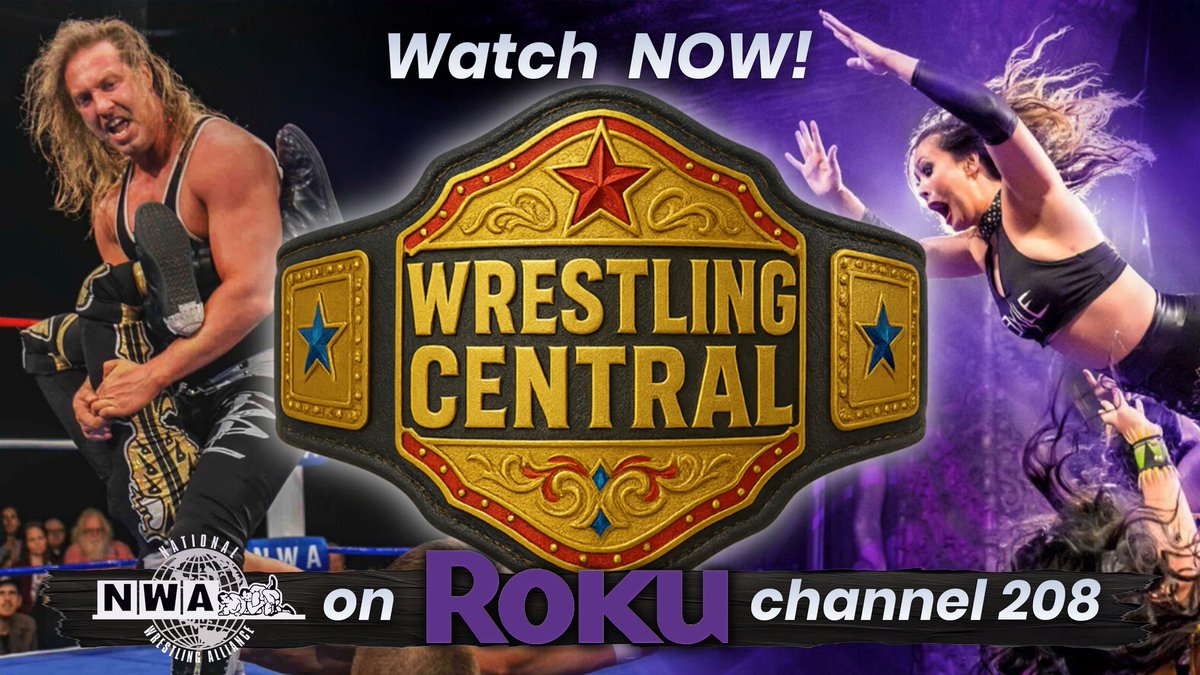 Wrestling fans! Now there's a new place to get your National Wrestling Alliance fix!

Wrestling Central, the new 24/7 all-wrestling FAST channel featuring both the NWA and WOW, is now streaming on Roku Channel 208 across the United States and Canada.

Wrestling Central spotlights