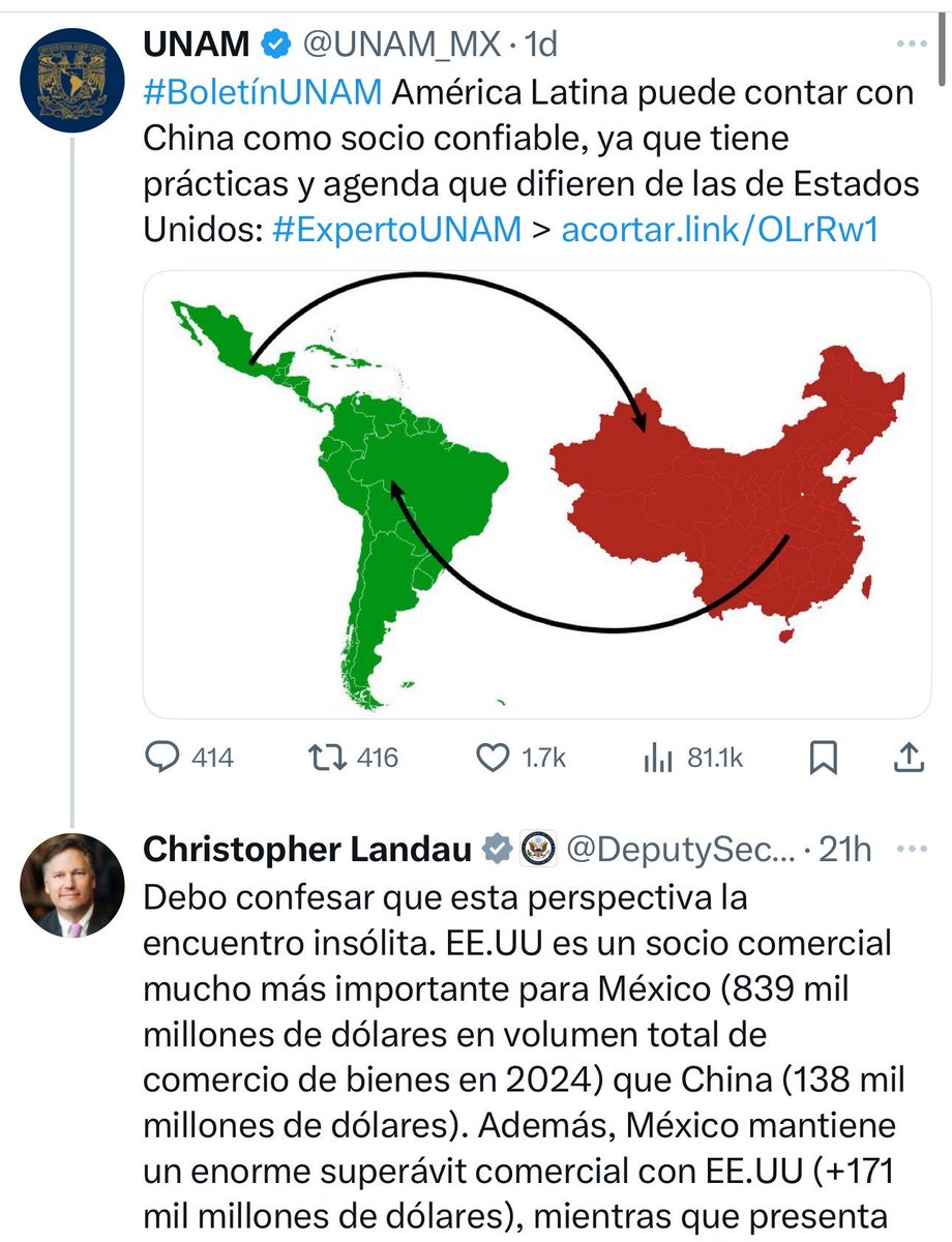 Porque dejan a los chairos que manejen estas cuentas? <a href="/UNAM_MX/">UNAM</a>  

Ya basta de tanta estupidez y de hacerle el valiente con EUA.