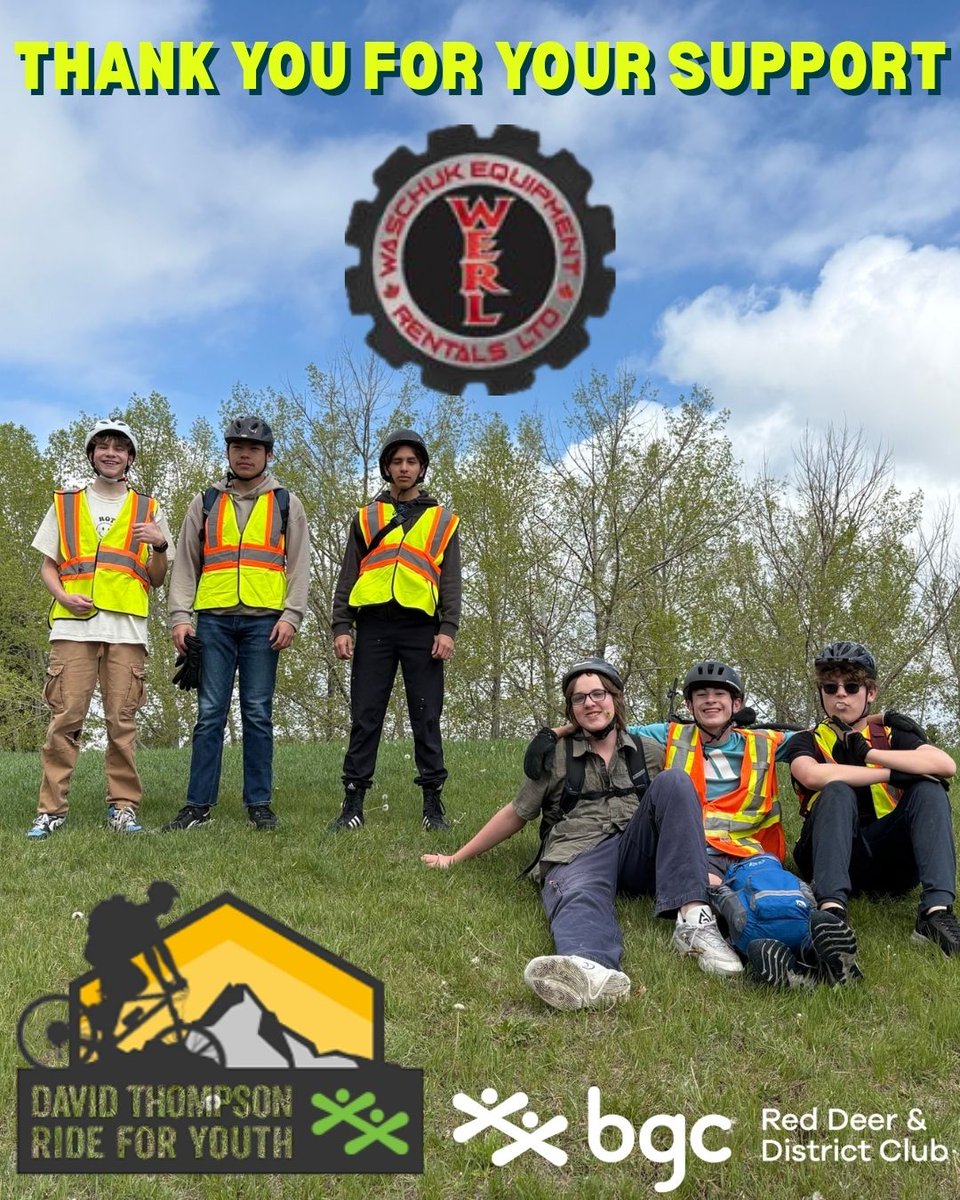 We want to give a huge shout out to our friends at Waschuk Equipment Rentals for sponsoring the David Thompson Ride for Youth!
Thank you so much for helping us provide this unforgettable adventure trek for our youth!