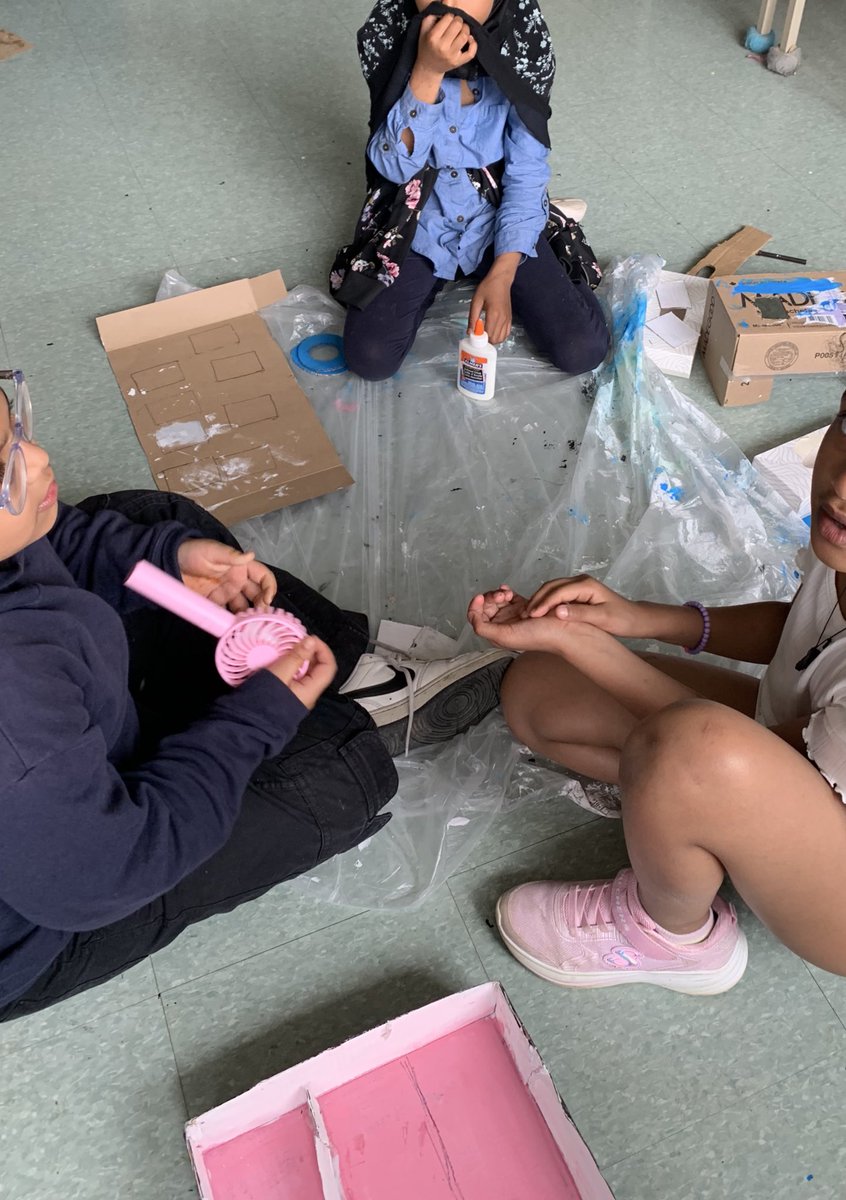 To learn about probability, Ms. Rendina’s class has combined Art and Mathematics and are creating a game carnival.