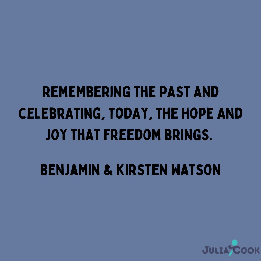Every day is a good day to celebrate freedom, but this day is special. Happy Juneteenth!
