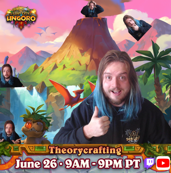 ClarkHELLSCREAM's tweet image. I am OMEGA READY for The Lost City of Un&apos;goro Theorycraft Event! Quests, Dinosaurs, and FUN is BACK in Hearthstone...

ALSO MEGA BUNDLE GIVEAWAY!!! 
✅ Like + RT
✅ subscribe to youtube.com/clarkhellscream
✅ Comment w/ a DINOSAUR gif!

Winner will be picked June 27th @ 12pm ET.